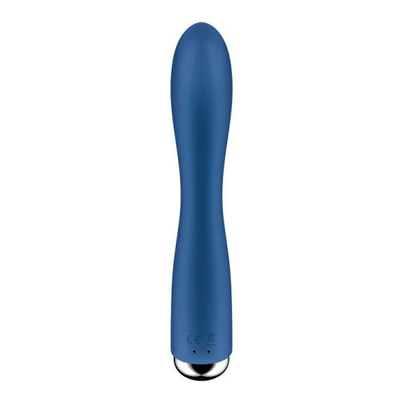 Синий вибратор-кролик с ротацией Spinning Rabbit 1 - 20 см.