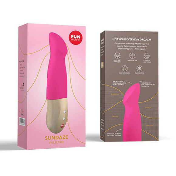 Ярко-розовый вибратор Pulse Vibe Sundaze - 17 см. Ярко-розовый вибратор Pulse Vibe Sundaze - 17 см.