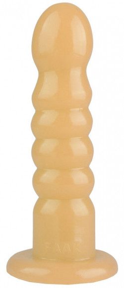Телесный анальный фаллоимитатор - 22 см.