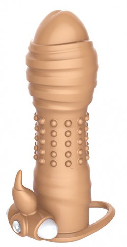 Телесная вибронасадка Tiamat - 13 см. Телесная вибронасадка Tiamat - 13 см.