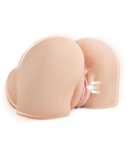 Телесный мастурбатор-полуторс с вибрацией и эффектом всасывания Back That Ass Up Телесный мастурбатор-полуторс с вибрацией и эффектом всасывания Back That Ass Up