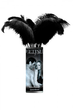 Набор из 12 черных стеков с пером Plumes