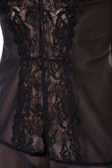 Изысканная сорочка с открытой грудью Margarita Изысканная сорочка с открытой грудью Margarita