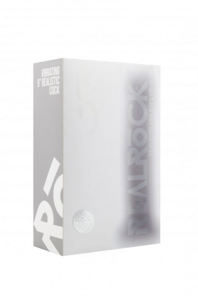 Прозрачный вибратор-реалистик Vibrating Realistic Cock 9  - 23,5 см.