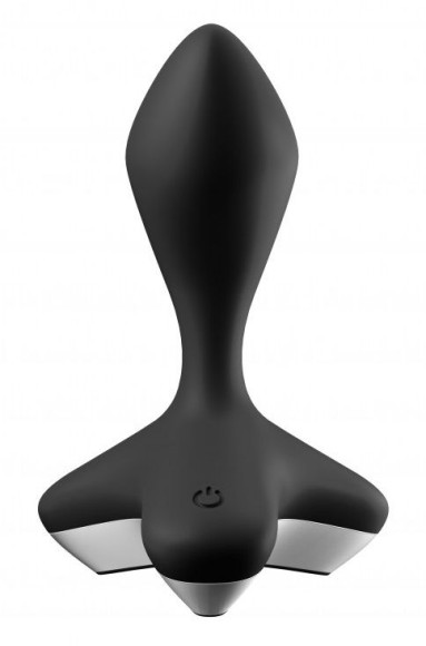 Черная анальная пробка с вибрацией Game Changer - 11,5 см. Черная анальная пробка с вибрацией Game Changer - 11,5 см.