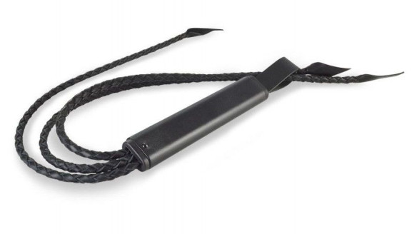 Черная кожаная плеть  Элегант 