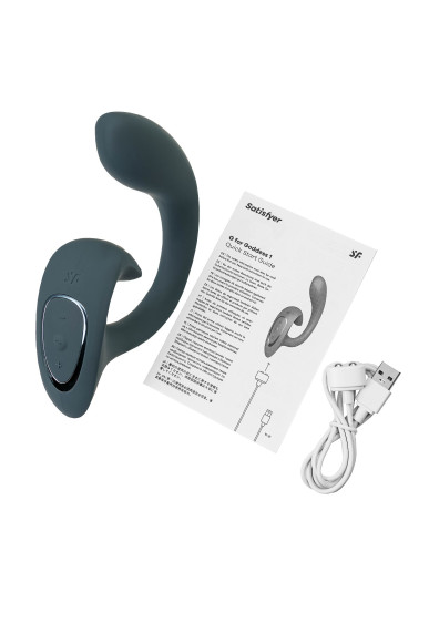 Темно-серый вибратор для G-стимуляции G for Goddess 1 Темно-серый вибратор для G-стимуляции G for Goddess 1