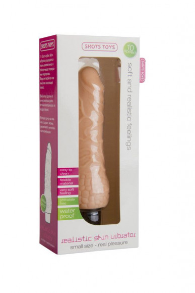 Телесный вибратор-реалистик Realistic Skin Vibrator Small - 16,3 см. Телесный вибратор-реалистик Realistic Skin Vibrator Small - 16,3 см.