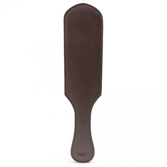 Коричневая кожаная шлепалка - 36 см.