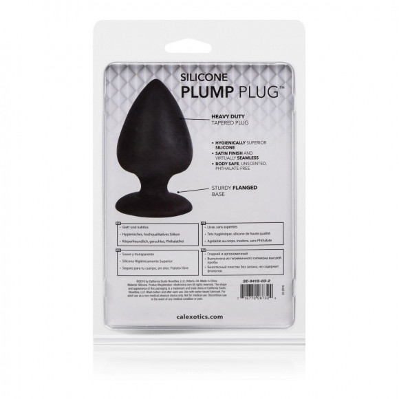 Анальная пробка из силикона Silicone Plump Plug - 9,9 см. Анальная пробка из силикона Silicone Plump Plug - 9,9 см.