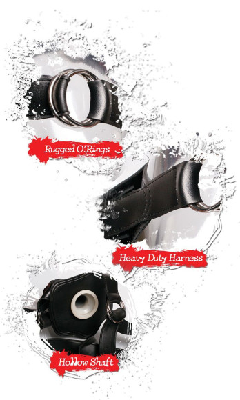 Большой полый страпон телесного цвета Extreme Hollow Strap-On - 25,5 см. Большой полый страпон телесного цвета Extreme Hollow Strap-On - 25,5 см.