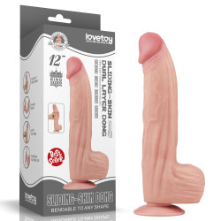 Телесный фаллоимитатор 12 King Sized Sliding Skin Dual Layer Dong - 31 см. Телесный фаллоимитатор 12 King Sized Sliding Skin Dual Layer Dong - 31 см.