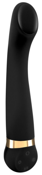 Черный вибромассажер с температурными режимами Hot n Cold - 21,6 см. Черный вибромассажер с температурными режимами Hot n Cold - 21,6 см.
