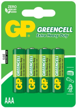 Батарейки солевые GP GreenCell AAA/R03G - 4 шт. Батарейки солевые GP GreenCell AAA/R03G - 4 шт.