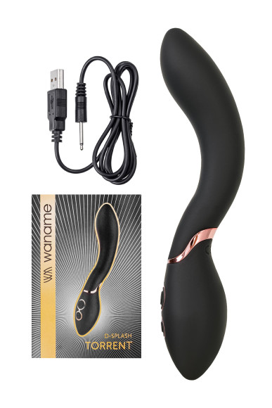 Черный силиконовый вибратор Torrent - 20,5 см. Черный силиконовый вибратор Torrent - 20,5 см.