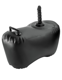 Черное надувное кресло с платформой для фиксации дилдо Body Dock Inflatable Love Seat Черное надувное кресло с платформой для фиксации дилдо Body Dock Inflatable Love Seat