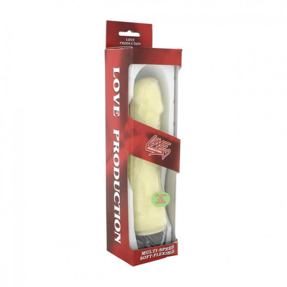 Реалистичный светящийся вибратор Glow In The Dark - 21 см. Реалистичный светящийся вибратор Glow In The Dark - 21 см.