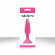 Розовая анальная пробка Sliders Silicone Anal Plugs Small на присоске - 11,35 см.