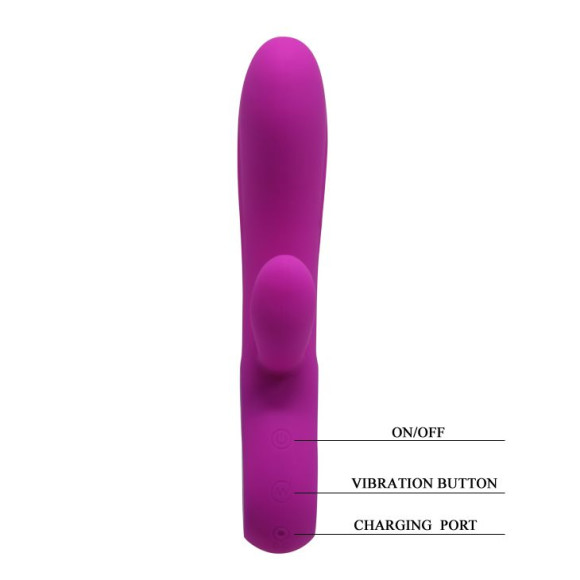 Лиловый вибратор Conrad - 21 см. Лиловый вибратор Conrad - 21 см.