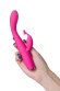 Ярко-розовый вибратор-кролик G-Hawker - 19,5 см.