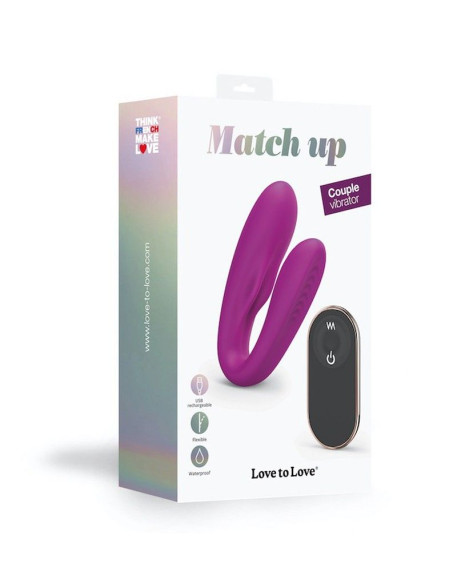 Лиловый вибратор для пар Match Up Couple Vibrator with Remote Control Лиловый вибратор для пар Match Up Couple Vibrator with Remote Control