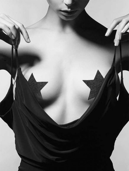 Черные пэстисы-звезды FLASH STAR PASTIES