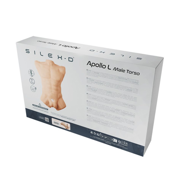 Карамельный мужской торс с фаллоимитатором SILEXD Apollo L 7 Карамельный мужской торс с фаллоимитатором SILEXD Apollo L 7