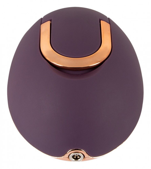 Фиолетовый вращающийся массажёр для вульвы Rotating Vulva Massager
