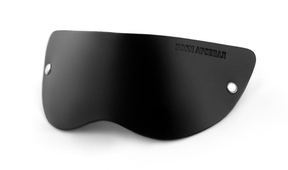 Черная плотная кожаная маска на глаза Черная плотная кожаная маска на глаза