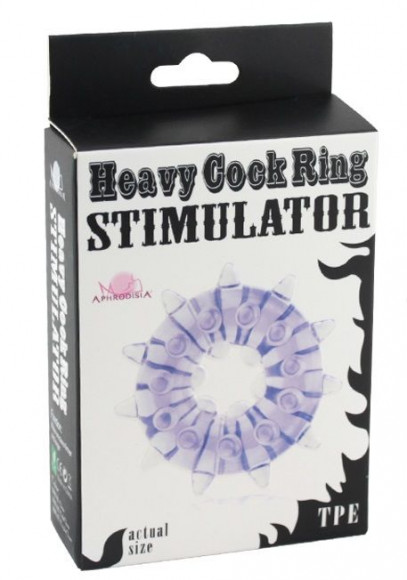 Фиолетовое кольцо на пенис Heavy Cock Ring Stimulator