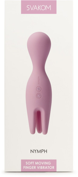 Розовый универсальный вибратор Nymph с подвижными щупальцами Розовый универсальный вибратор Nymph с подвижными щупальцами