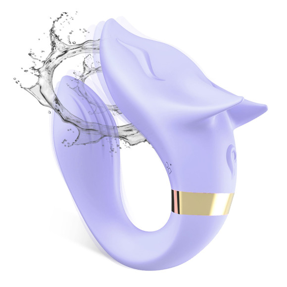 Сиреневый вибромассажер для пар с пультом ДУ Сиреневый вибромассажер для пар с пультом ДУ