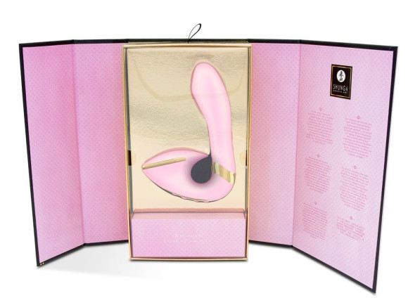 Розовый вибростимулятор SOYO - 17 см.