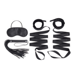Эротический набор 4PC Bondage Bed Strap & Flogger Kit Эротический набор 4PC Bondage Bed Strap & Flogger Kit