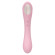 Нежно-розовый двусторонний стимулятор Daisy Massager - 20,2 см.