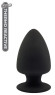 Черная анальная пробка PREMIUM SILICONE PLUG S - 9 см. 