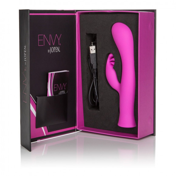 Розовый вибромассажер Eight Envy by Jopen - 19 см. Розовый вибромассажер Eight Envy by Jopen - 19 см.