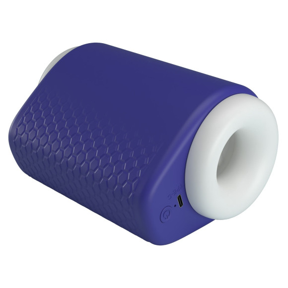 Синий автоматический вибромастурбатор Dj Lady