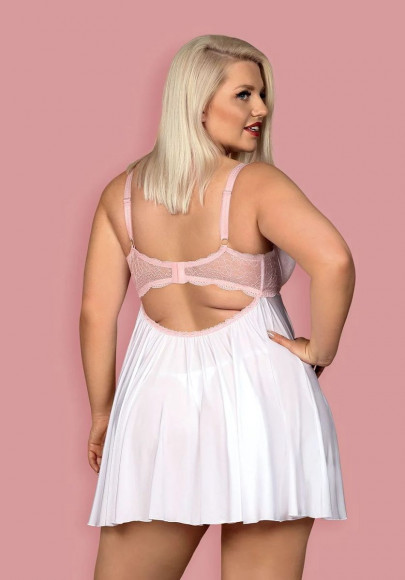 Восхитительный коротенький беби-долл Girlly с кружевом Восхитительный коротенький беби-долл Girlly с кружевом