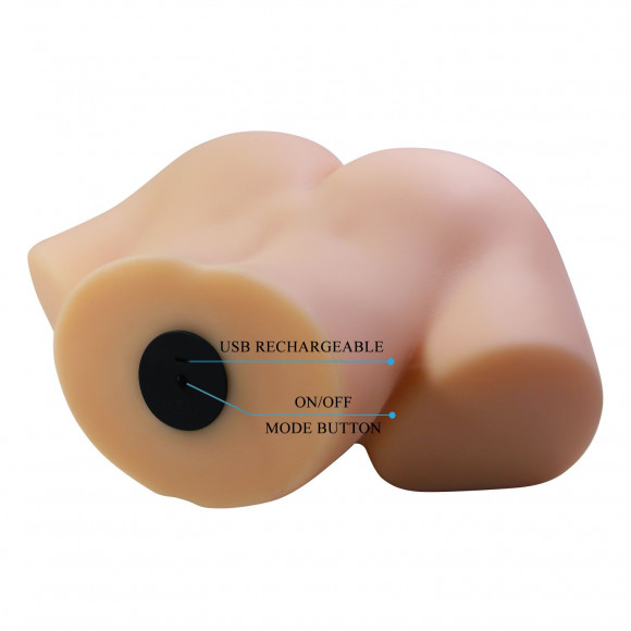 Телесный мастурбатор Vivian с 2 любовными тоннелями Телесный мастурбатор Vivian с 2 любовными тоннелями