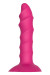 Розовый ребристый анальный фаллоимитатор TWISTED PLUG - 14 см. 